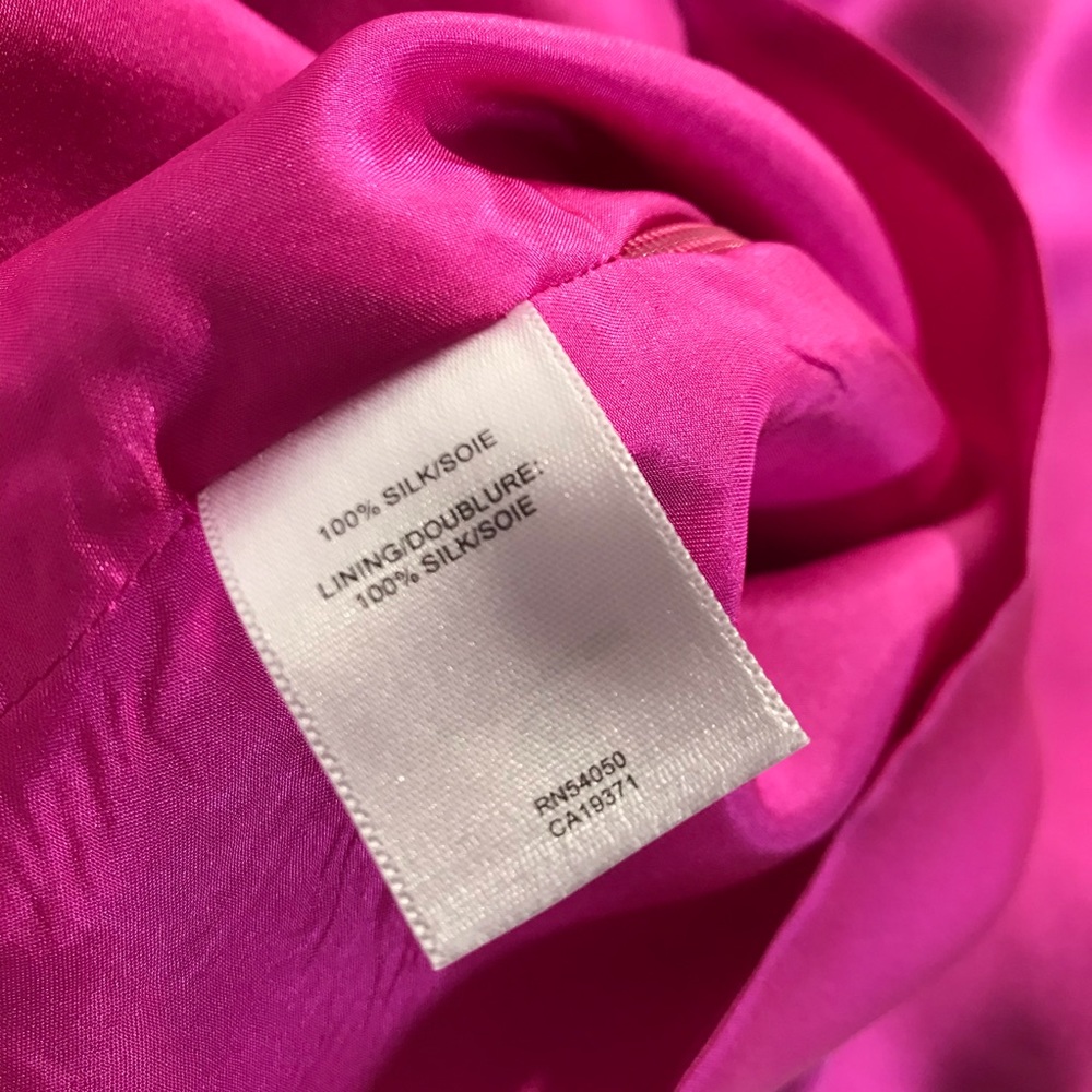 NWT $295 Silk Robert Rodriquez Hot Pink Cold Shoulder Top Barbie Pink - Picture 13 of 13